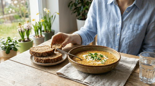 Tento klasický hrách s křupavým chlebem vám spasil oběd